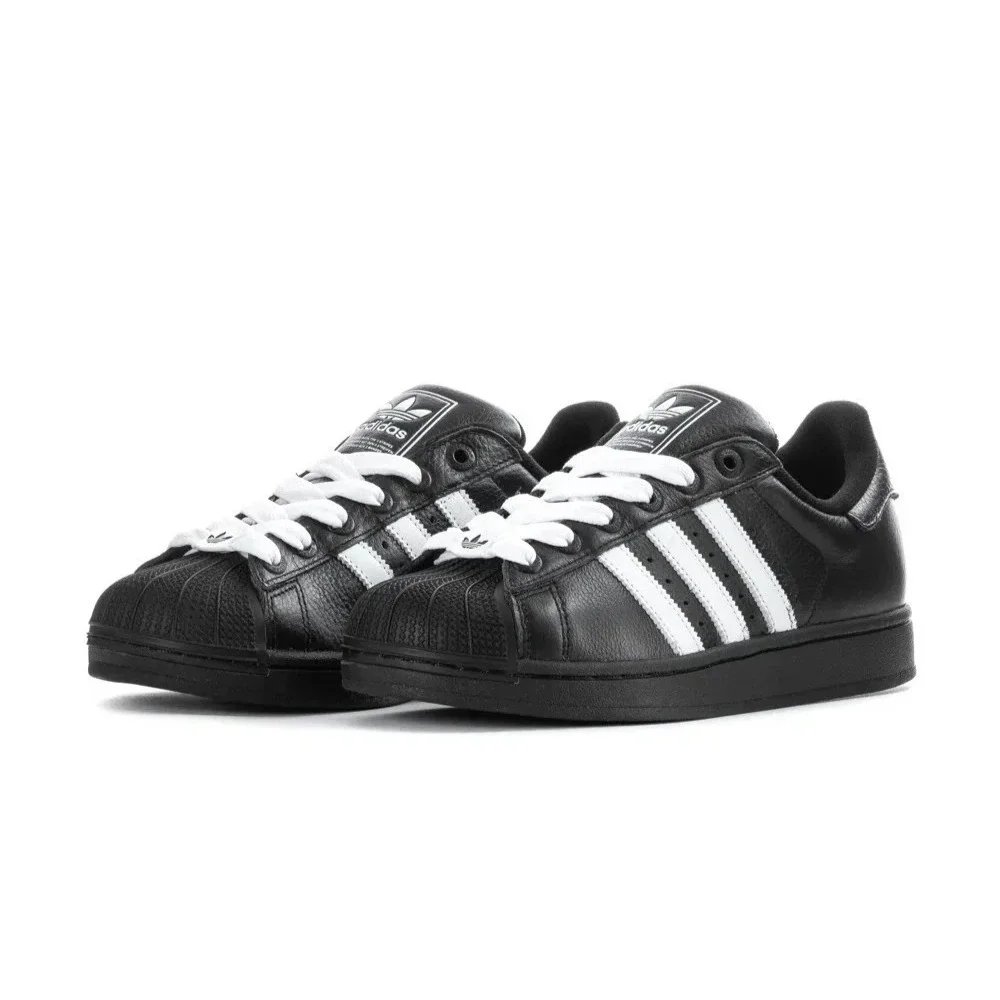 Adidas Superstar II Mens Size 11.5 Black/White Shoes JI3538 NEW